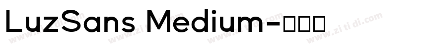 LuzSans Medium字体转换